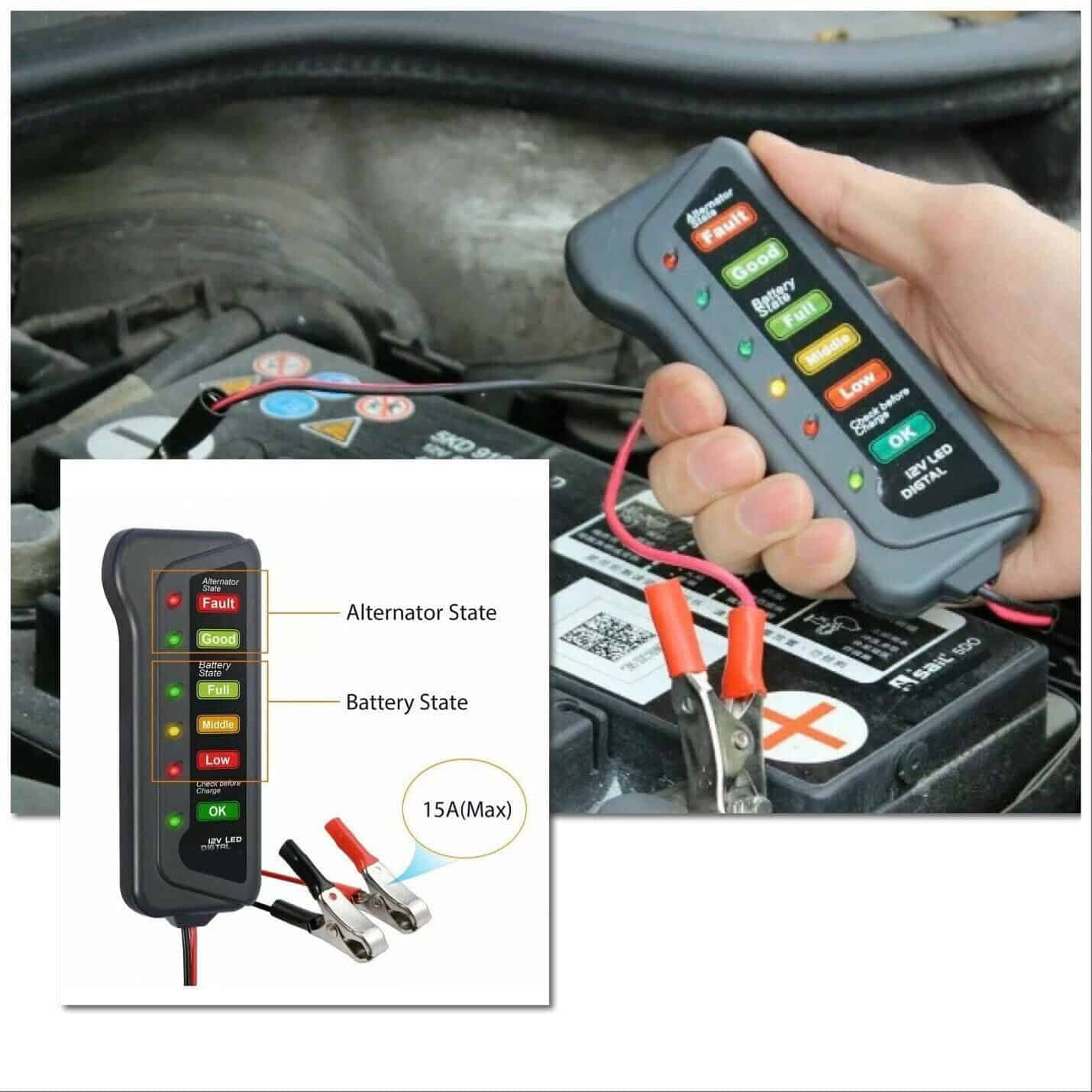 Тестер за Акумулатор и алтернатор - слика 2