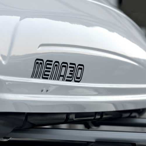 Кровен куфер Menabo - MANIA 460 ABS бел 5342 - слика 2