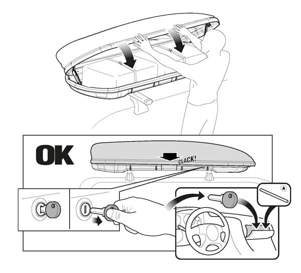 Кровен куфер Menabo - DIAMOND 500l. бел - слика 6