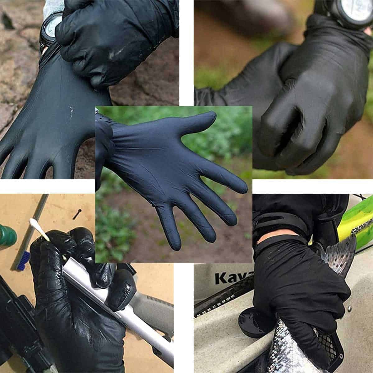 Нитрилни ракавици А класа C , црни  1/100 13036 - слика 5