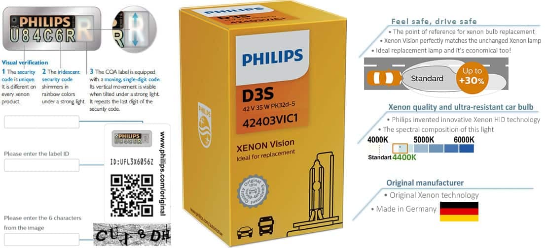 Пхилипс сијалица Д3С 35Њ - 042403 - слика 4