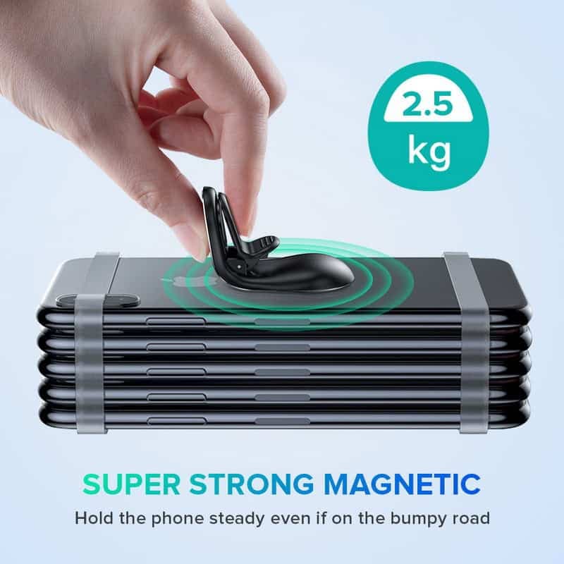 Метален магнетен држач Л црн 50687 - слика 7