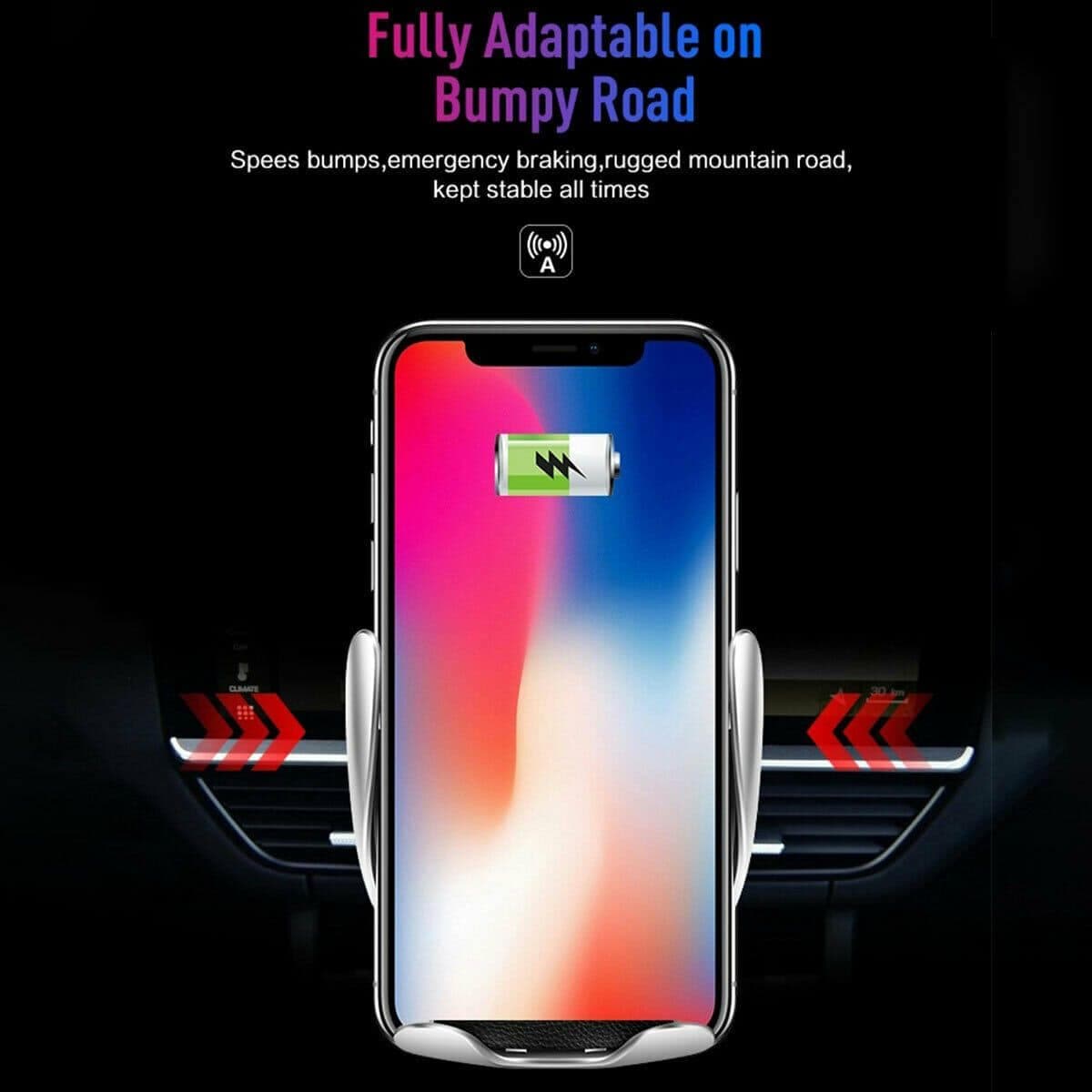 Држач за моб.телефон со безжичен полнач 50688 - слика 11