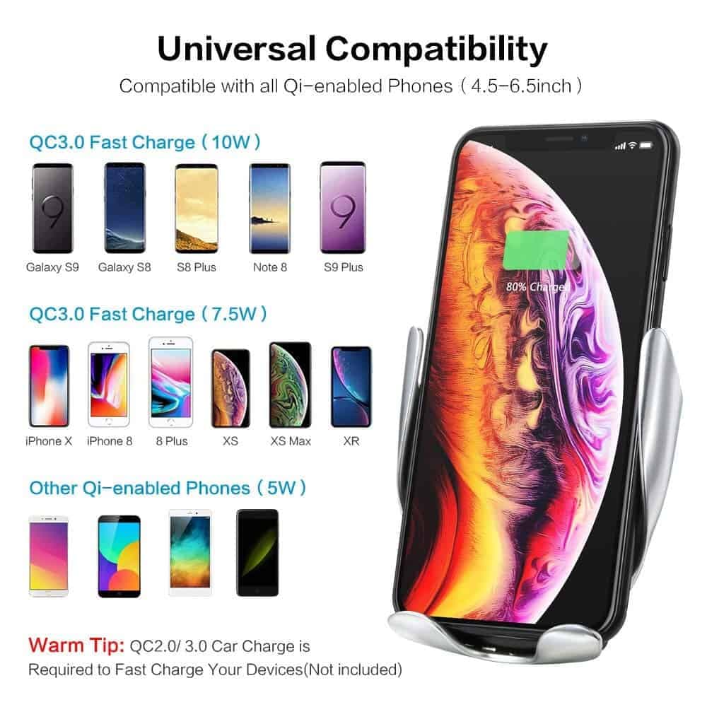 Држач за моб.телефон со безжичен полнач 50688 - слика 8