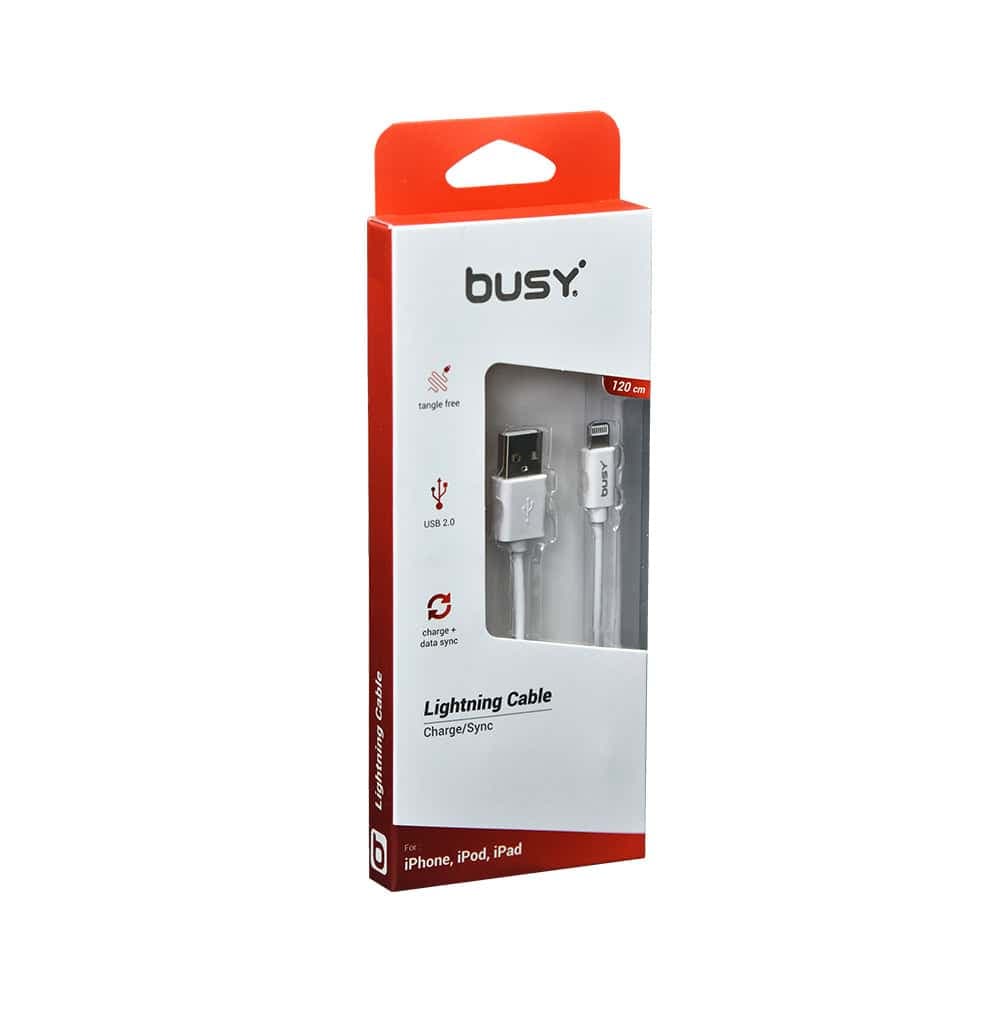 Lijgthning Кабел 1,2m PVC Busy (не серт.) - слика 2