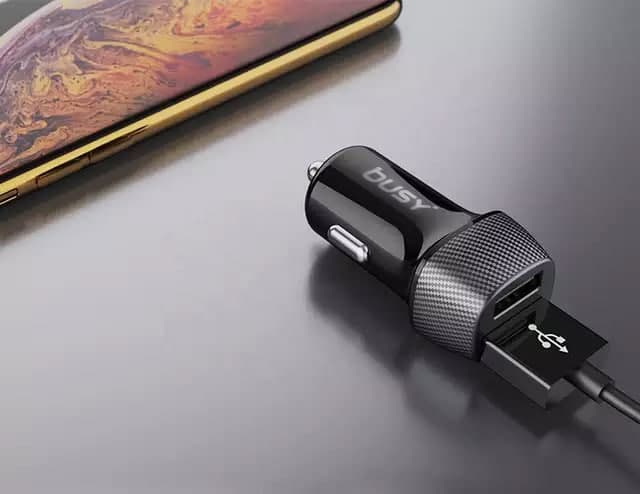 УСБ2 полнач  2.4А карбон БИЗИ 12V 50713 - слика 7