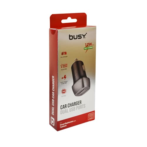 УСБ2 полнач  2.4А карбон БИЗИ 12V 50713 - слика 1