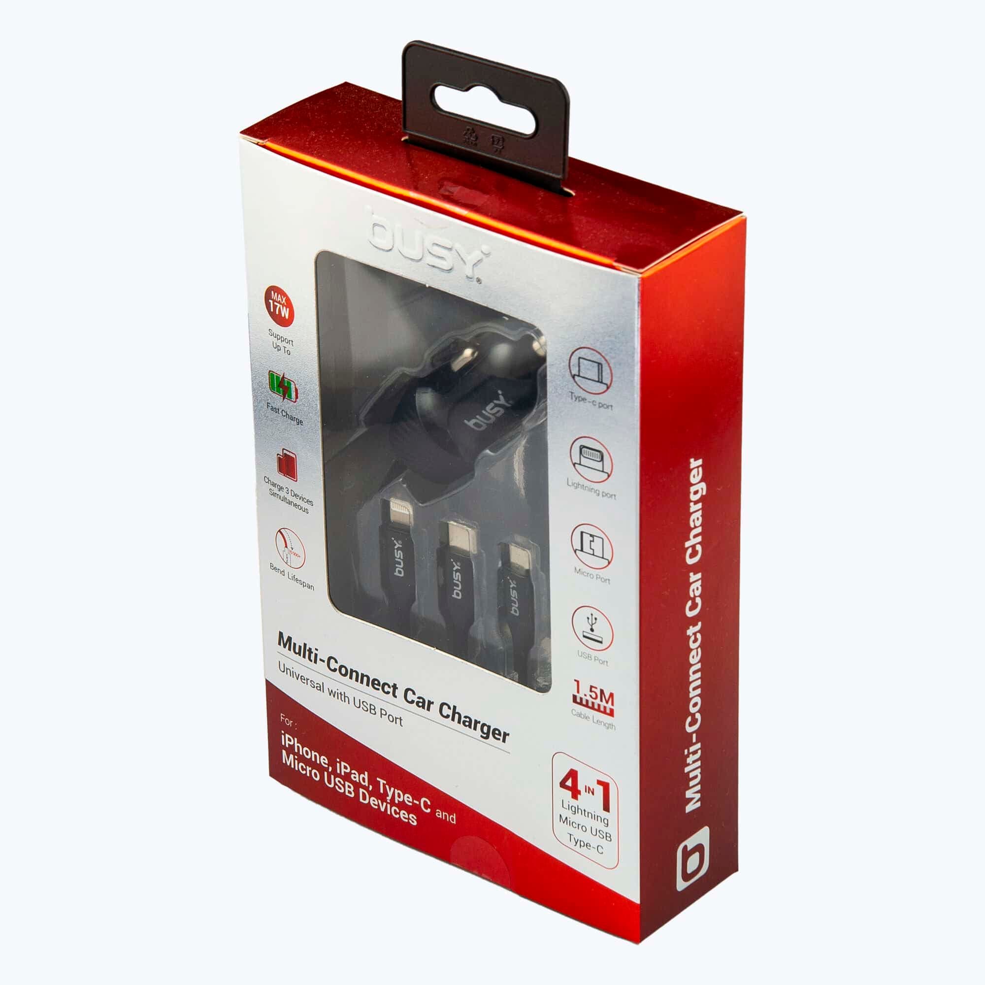 USB polna~ so kabel 4 vo 1 5 V 50724 - слика 2