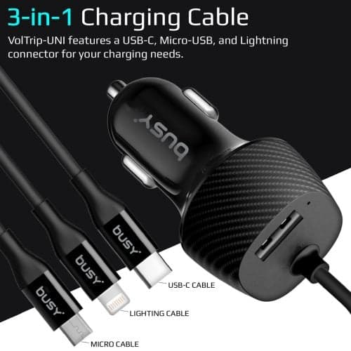 USB polna~ so kabel 4 vo 1 5 V 50724 - слика 7