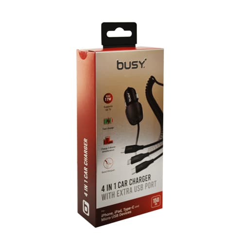 USB polna~ so kabel 4 vo 1 5 V 50724 - слика 1