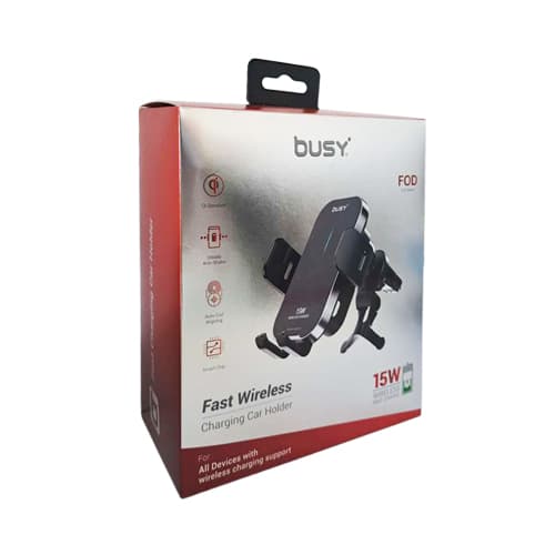 Брз бежичен полнач и држач Бизи 50768 - слика 1