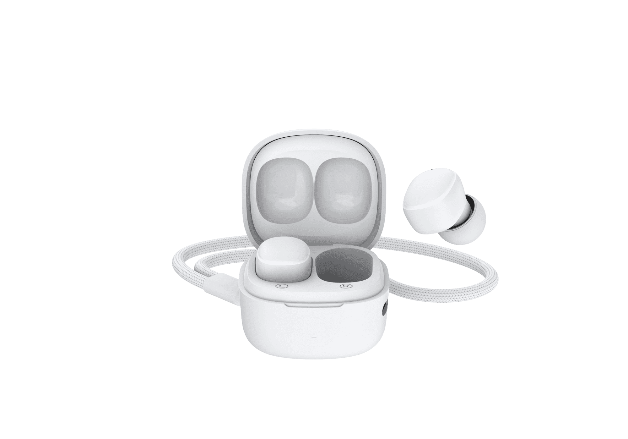 Блуту слушалки бели 50787 - слика 6