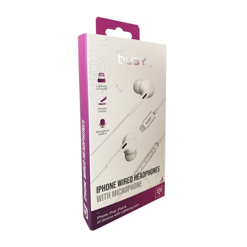 БИЗИ Слушалки Лајтнинг (Бели) - 051039 - слика 1