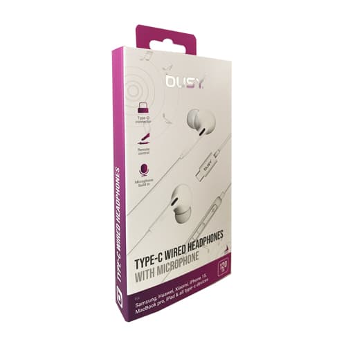 БИЗИ Слушалки Тип Ц (Бели) - 051040 - слика 1