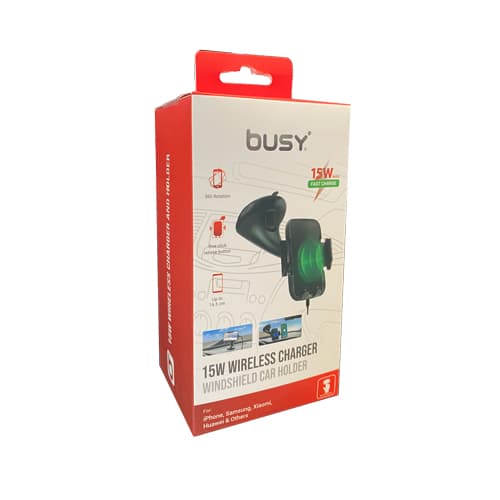 Држач за мобилен и полњач 15W Busy (51047) - слика 1