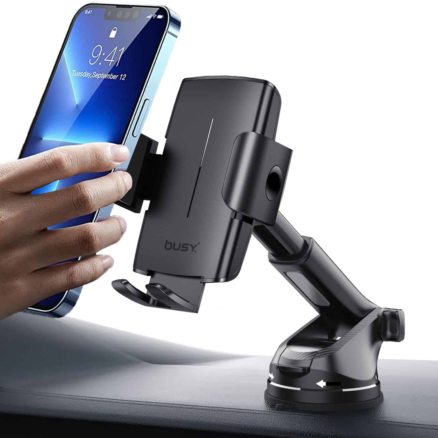 Car Holder 2 in 1 Suction Strong Hold Elegant (51058) - слика 3