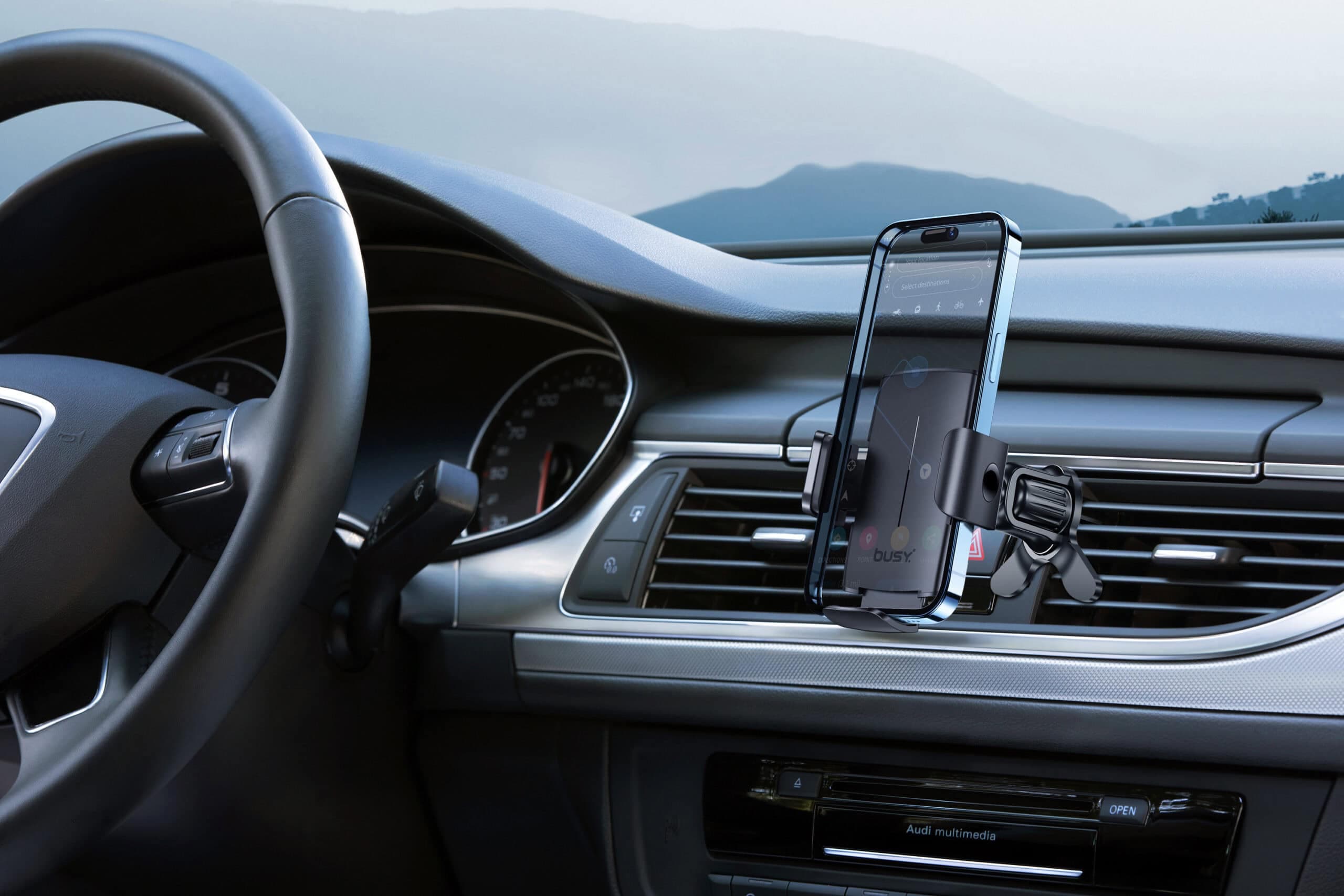 Car Holder 2 in 1 Suction Strong Hold Elegant (51058) - слика 5