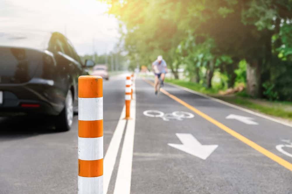 Пластичен предупредувачки столб 45cm 52319 - слика 2