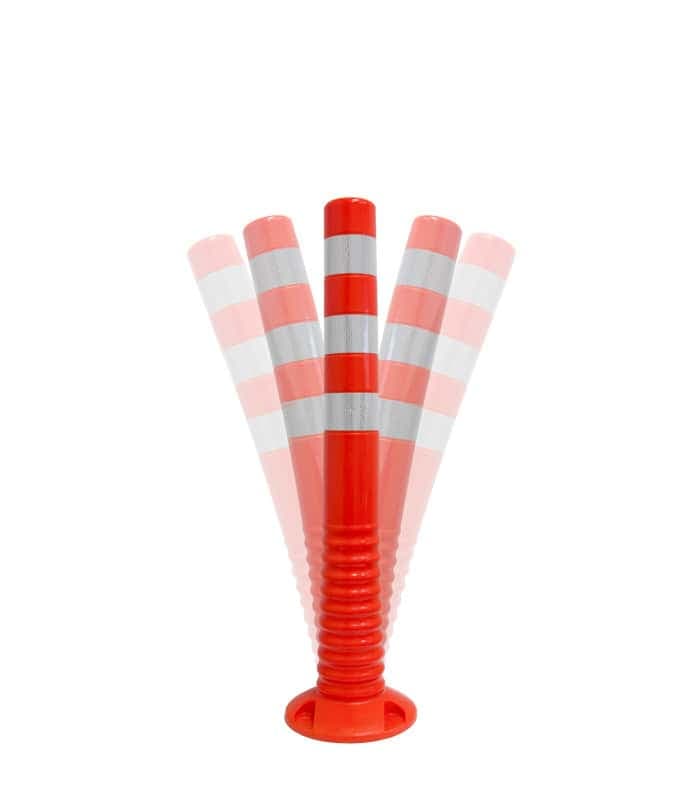 Пластичен предупредувачки столб 45cm 52319 - слика 4