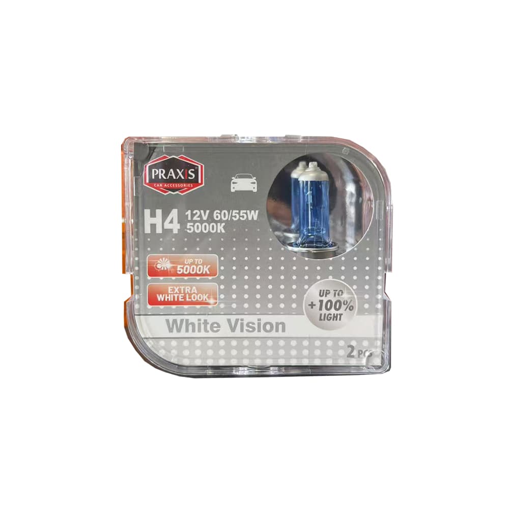 Халогена сијалица Praxis - H4, 12V, 60/55W, 5000K 52348 - слика 1