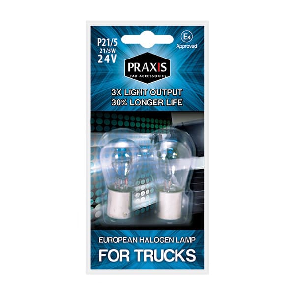 Сијалица за позиција/стоп Praxis - P21/5, 21/5W, 24V 52404 - слика 1