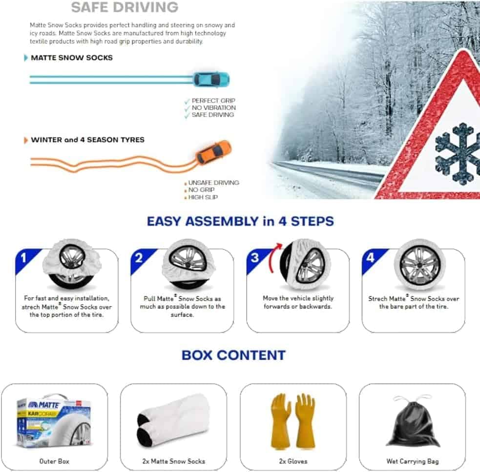 Авто чорапи за снег МАТТЕ SUPER X- XL - слика 6