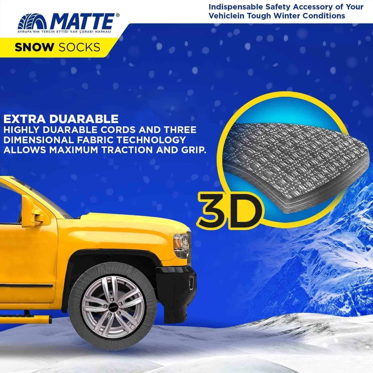Авто чорапи за снег МАТТE EXTRA PRO- XL - слика 4