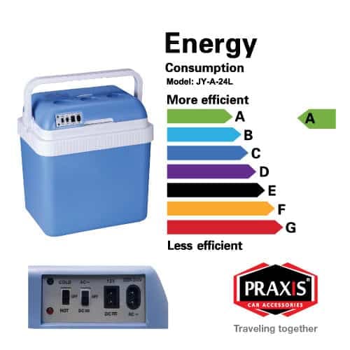 Фрижидер за во автомобил 24 л. Praxis - 072795 - слика 2