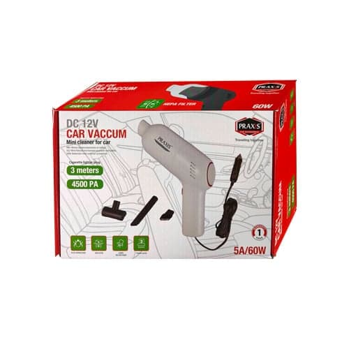 Мини правосмукалка за во автомобил со кабел 12В - слика 6