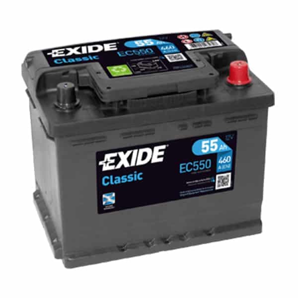 AKUMULATOR  EXIDE EC550   55 AH   R+ - слика 1