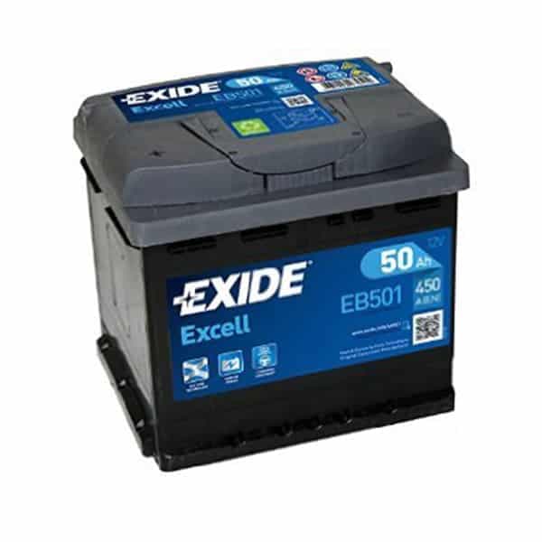 AKUMULATOR EXIDE EB501  50 AH   L- - слика 1