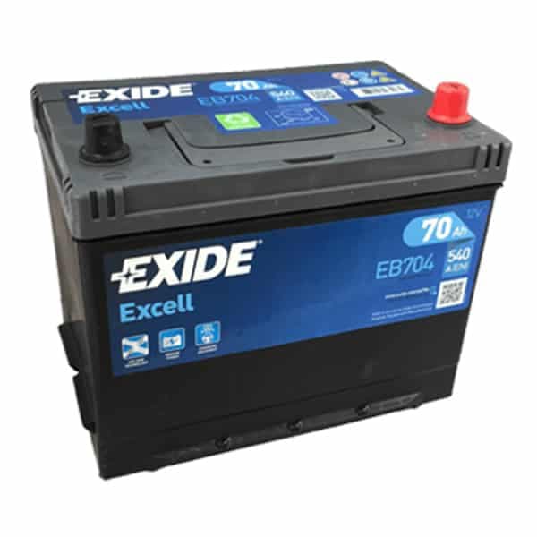 AKUMULATOR  EXIDE EB704   70 AH   R+ - слика 1
