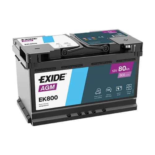 AKUMULATOR EXIDE EK800 80Ah - слика 1