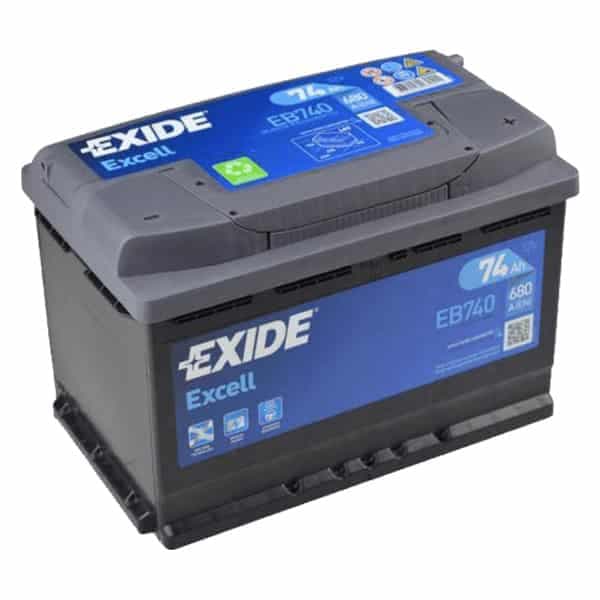 AKUMULATOR EXIDE EB740 74AH D+ - слика 1