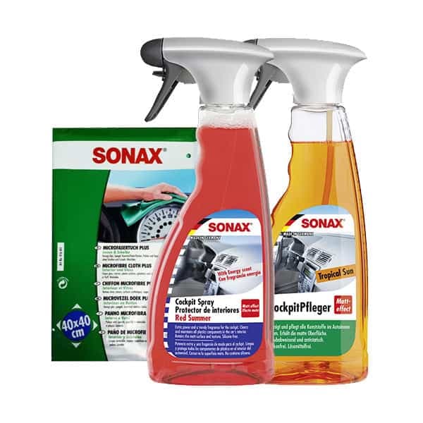 Супер сет кокпит спреј tropical, red summer и sonax крпа - 100660 - слика 1