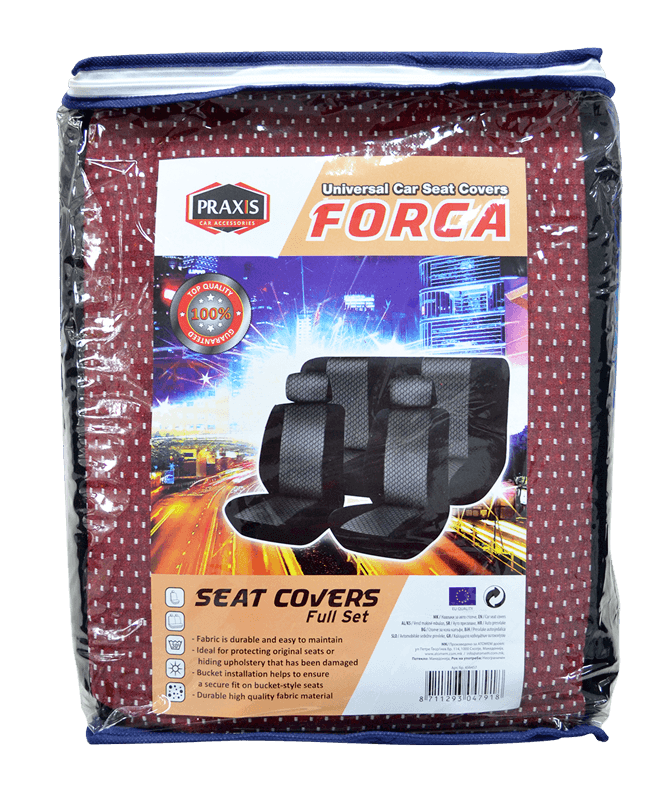 Навлаки за седишта - FORCA crven 456464 - слика 2