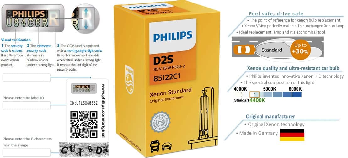 Сијалица Philips D2S 85V 35W 472953 - слика 3