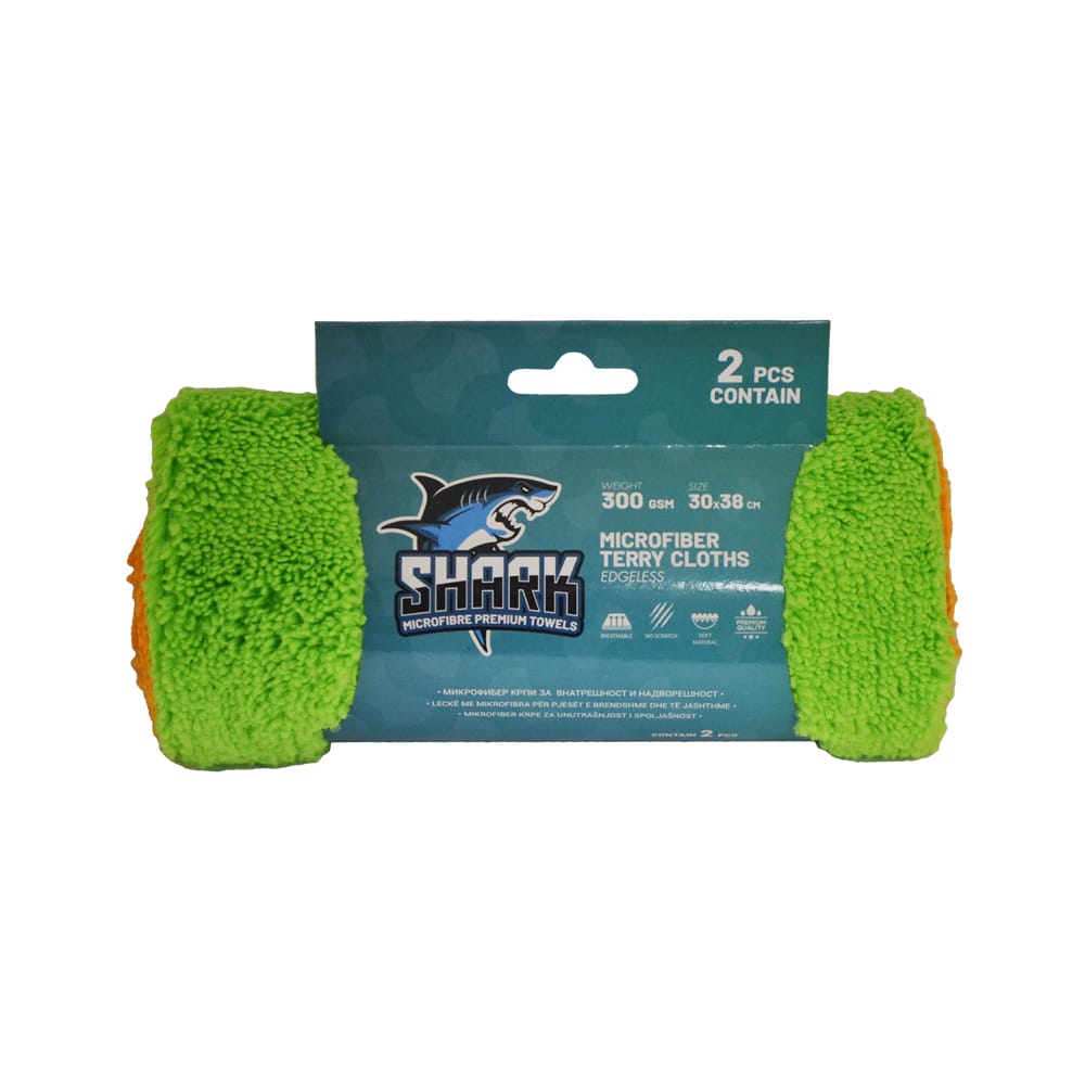 SHARK Софт микроф. крпи зелена оранж- 4239