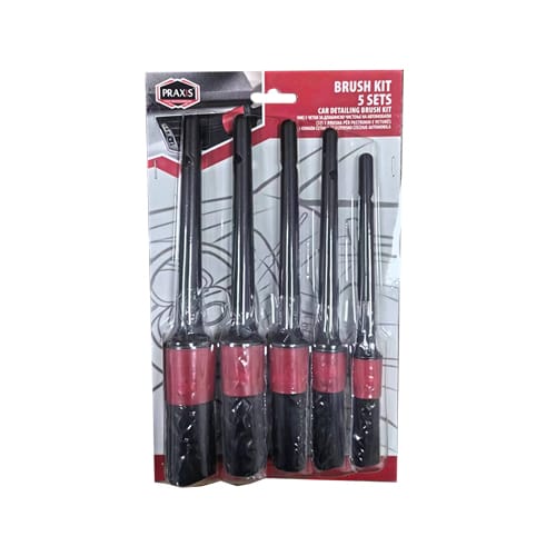 Сет четки за детајлинг 5 ком Праксис 4242