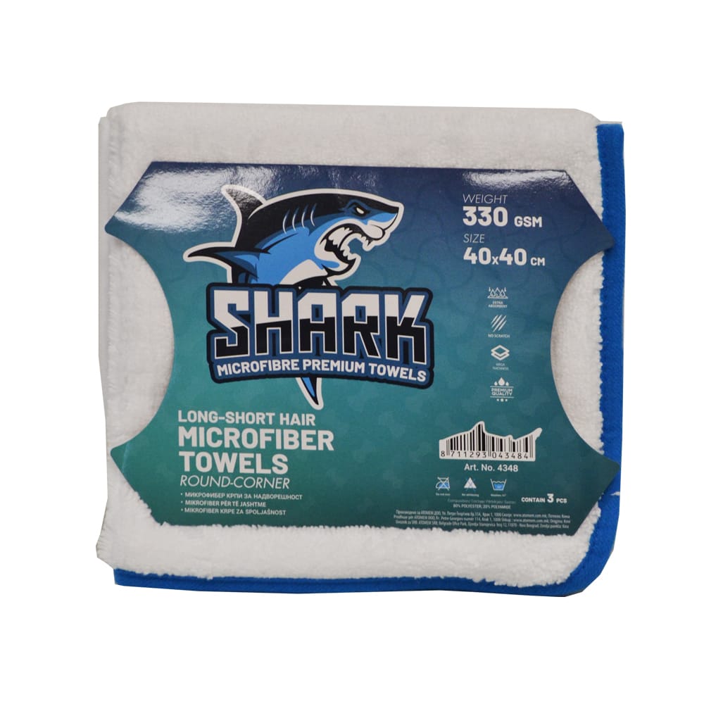 SHARK Микрофибер крпа бела 3ком. (4348)