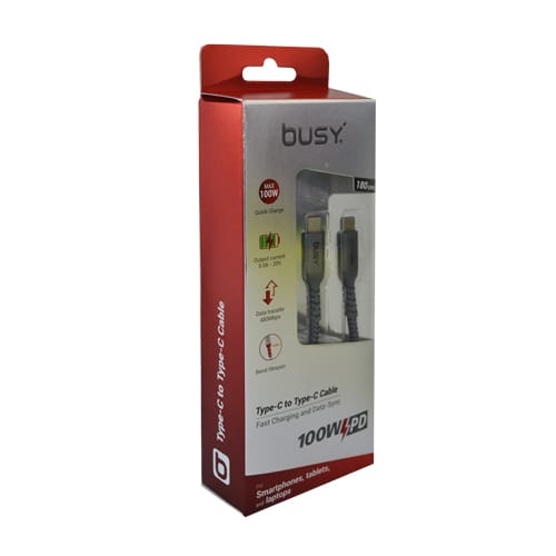 Тип ц со тип Ц кабел 1.8м плетен 50716