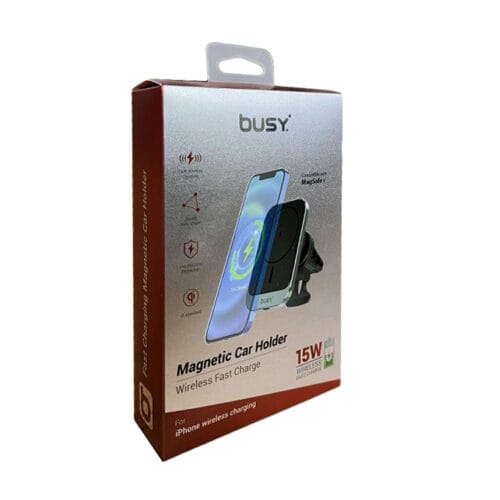 Магнетен безжичен полнач и држач Бизи 50719