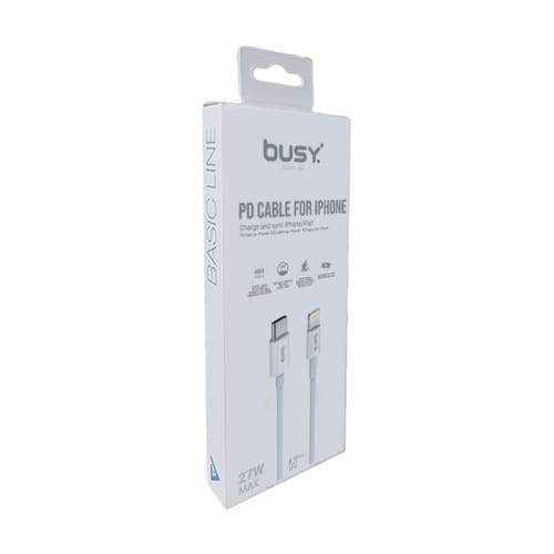 Тип Ц со Lightning кабел 1м. Busy Basic