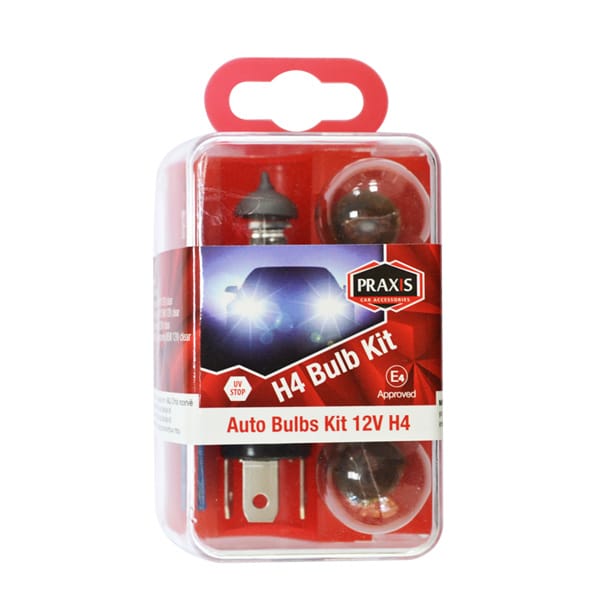 Сет сијалици, Praxis - H4, 12V 52301