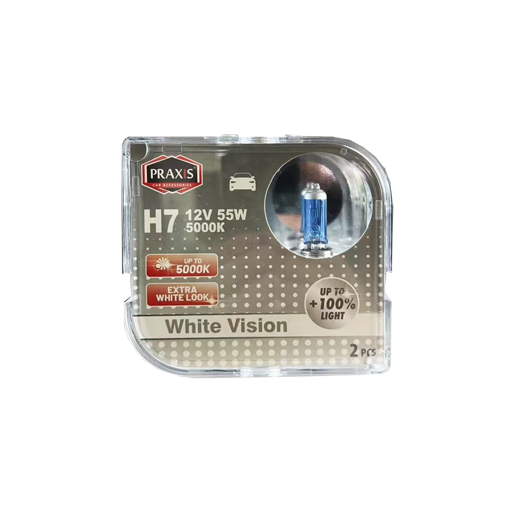 Халогена сијалица Praxis - H7, 12V, 55W, 5000K 52346