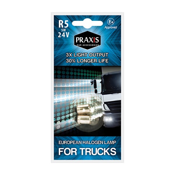 Сијалица за позиција Praxis - R5, 5W, 24V 52405