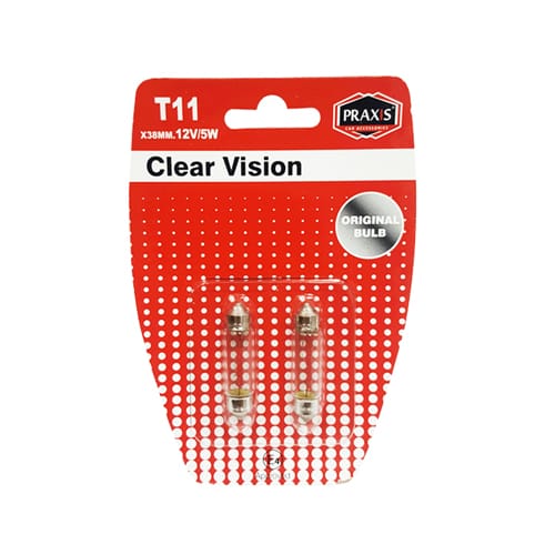 Сулфатна сијалица Praxis - Т11x38 мм. 12V, 5W 52501