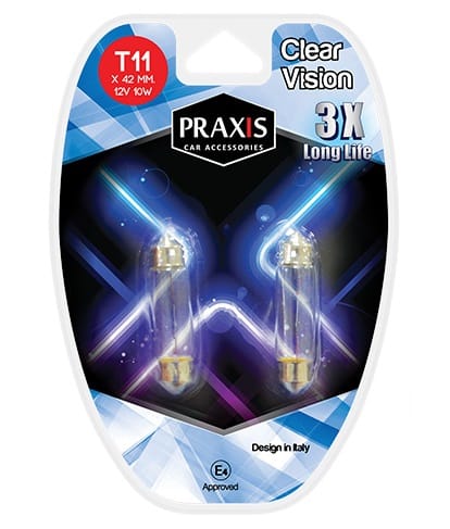 Сулфатна сијалица Praxis - Т11x42 мм. 12V, 10W 52502