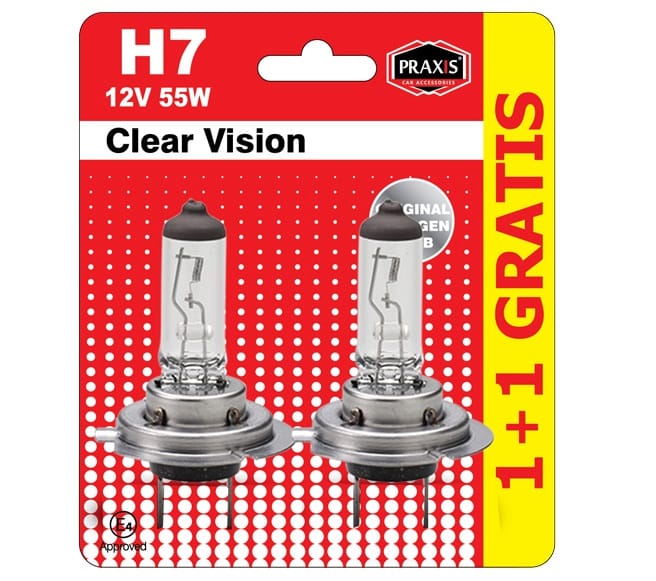 Халогена сијалица Praxis - H7, 12V, 55W Гратис 52528