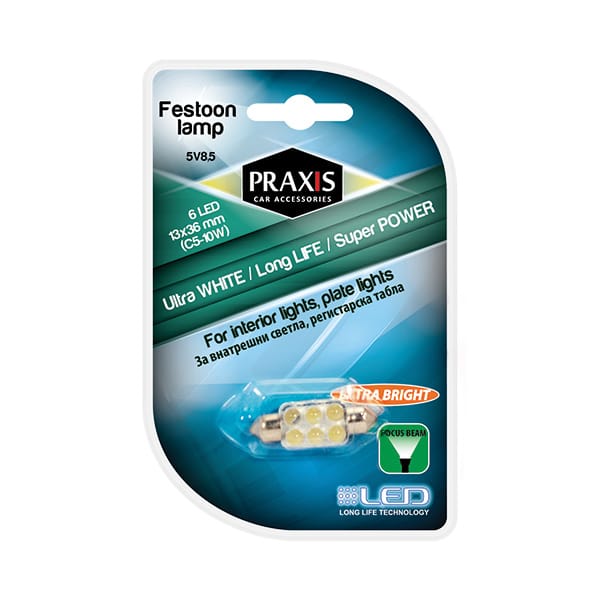 Сијалица Praxis - Т13X36-6LED White (54005)